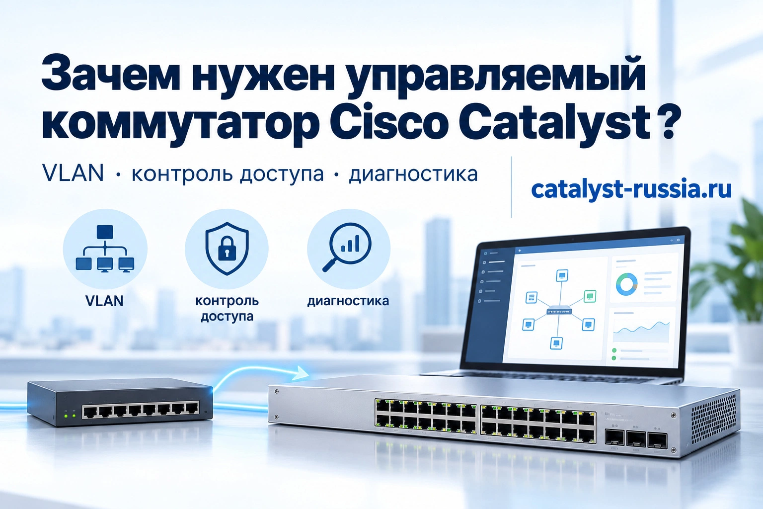 Зачем нужен управляемый коммутатор Cisco Catalyst?