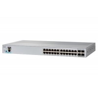 Коммутатор Cisco Catalyst, 24 x GE (PoE), 4 x 1G SFP, LAN Lite WS-C2960L-24PS-LL