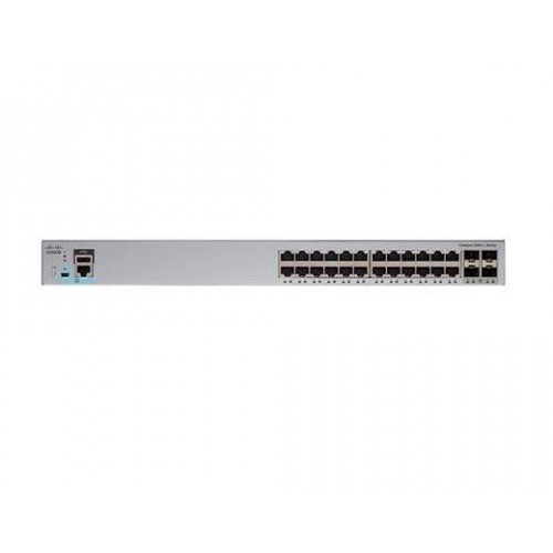 Коммутатор Cisco Catalyst 2960L, 24xGE, 4 SFP+, LAN Lite WS-C2960L-24TQ-LL