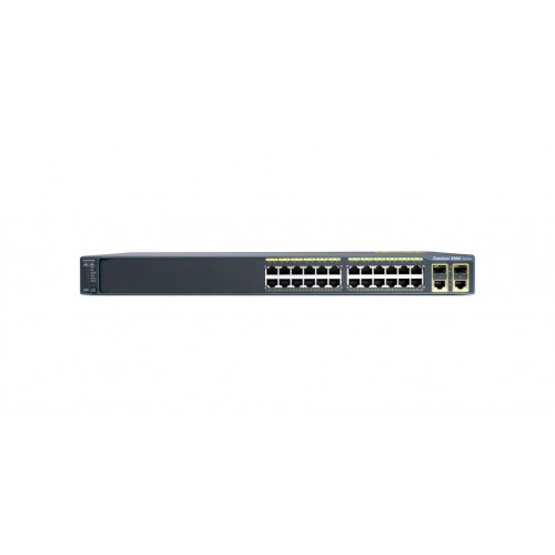 Коммутатор Cisco Catalyst 2960 Plus, 24 x FE, 2 x GE/SFP, LAN Lite WS-C2960+24TC-S