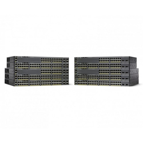 Коммутатор Cisco Catalyst, 24 x GE, 2 x 1G SFP, LAN Lite WS-C2960X-24TS-LL