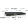Коммутатор Cisco Catalyst, 48 x GE, 4 x 1G SFP, LAN Base WS-C2960X-48TS-L
