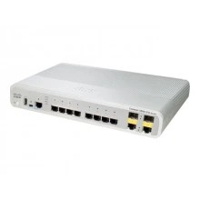 Коммутатор Cisco Catalyst, 8 x GE, 2 x GE, IP Base WS-C3560CPD-8PT-S