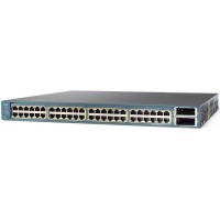 Коммутатор Cisco Catalyst, 48 x GE, 2 x 10GE(X2), 265W DC, IP Base WS-C3560E-48TD-SD