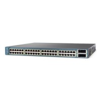 Коммутатор Cisco Catalyst, 48 x GE (PoE), 2 x 10GE(X2), 1150W, IP Base WS-C3560E-48PD-SF