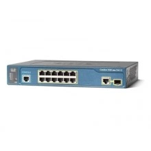 Коммутатор Cisco Catalyst, 12 x FE (PoE), 1 x GE/SFP, IP Base WS-C3560-12PC-S