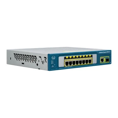 Коммутатор Cisco Catalyst WS-CE520-8PC-K9, 8 портов 10/100 Мбит/с, комбинированные аплинки 10/100/1000BASE-T или SFP: 1, 8 портов с PoE